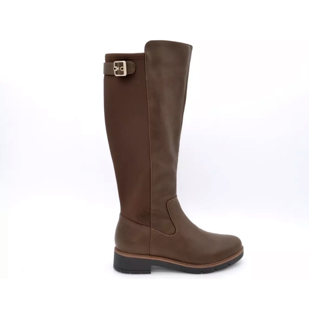 Dr Scholls Womens Go Figure Brown Knee High Boot Size 9.5